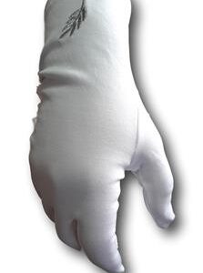 Gants Blancs Lycra Acacia Argenté