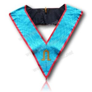 Sautoir 2nd Surveillant REAA Grandes Broderies Sans Acacia