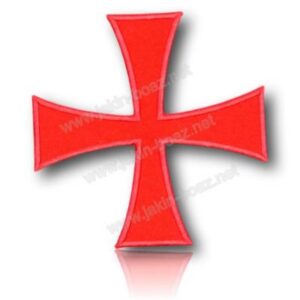 Croix Templière CBCS Thermocollante en Tissu
