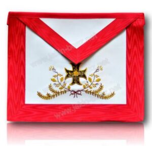 Tablier 18ème Degré REAA CUIR Brodé Main