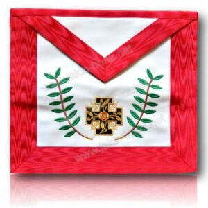 Tablier Rose Croix 18ème REAA CUIR