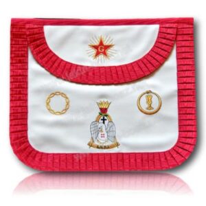 Tablier 4ème Ordre Grade Sagesse Rite Français 1801 GLNF