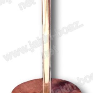 Porte bougie 1 branche socle en bois
