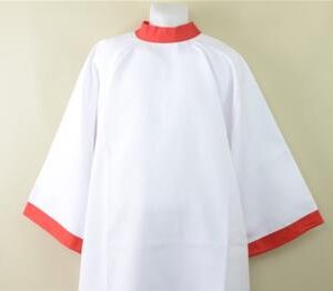 Chlamyde blanche et rouge
