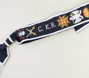 Echarpe 30ème Degré REAA CKH + Croix et drapeaux