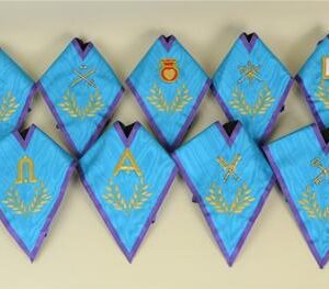 Lot 9 Sautoirs Officiers Memphis Misraim