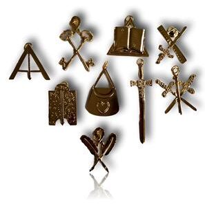 Lot de 9 Bijoux Officiers REAA