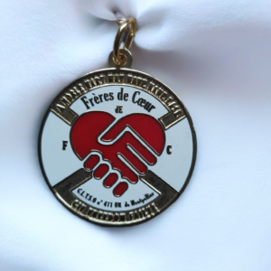 création Médaille de loge plaqué et émaillé
