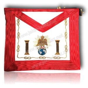 Tablier 4ème Ordre Grade Sagesse CUIR Luxe fait main