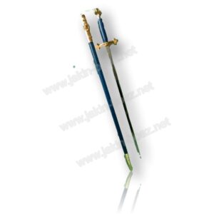 Epée Maçonnique Tréflée Bleu roi